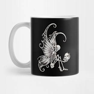 Fairy skeletons surrealist tattoo. Mug